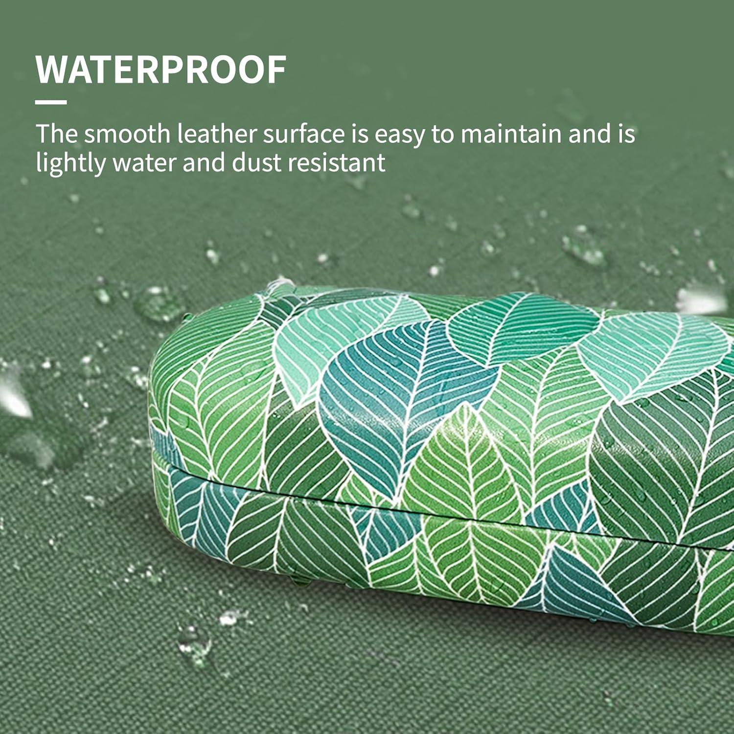 Molshine Funda Dura para Gafas de Sol Grande Color Hojas