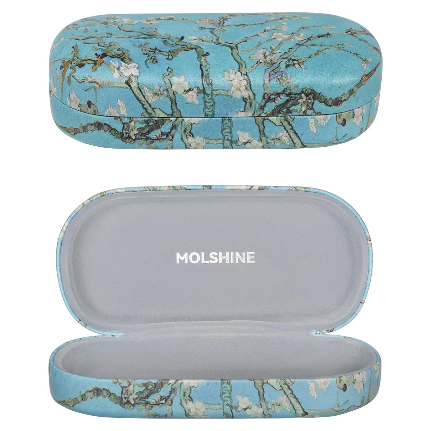 Molshine Funda Dura para Gafas de Sol Grande Gris