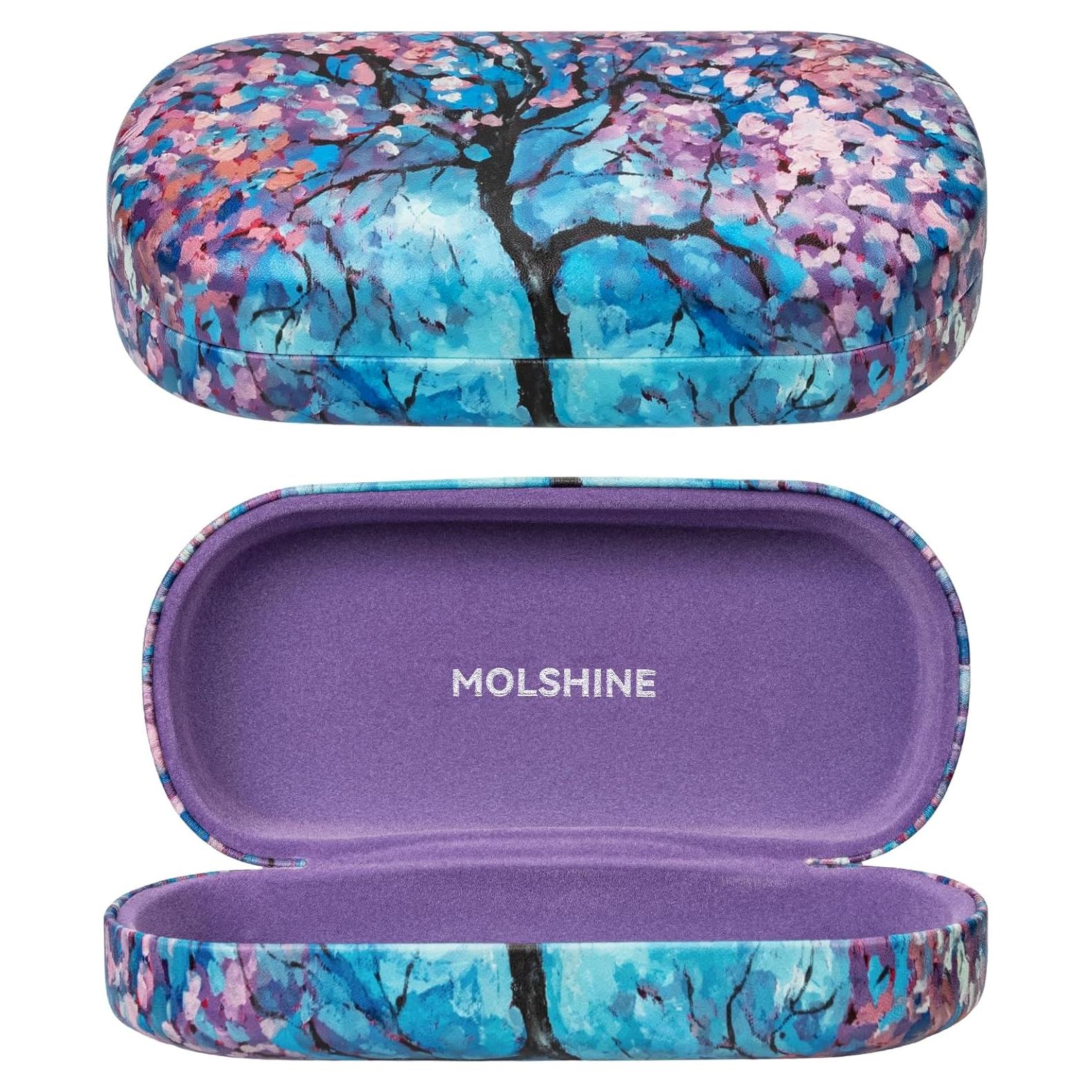 Funda Dura Molshine para Gafas de Sol Grande Color Flores