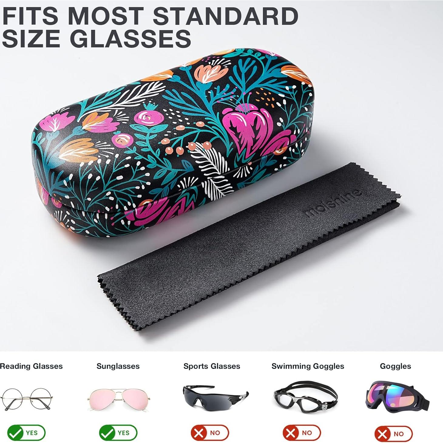 Molshine Funda Dura para Gafas de Sol Grande Tulip