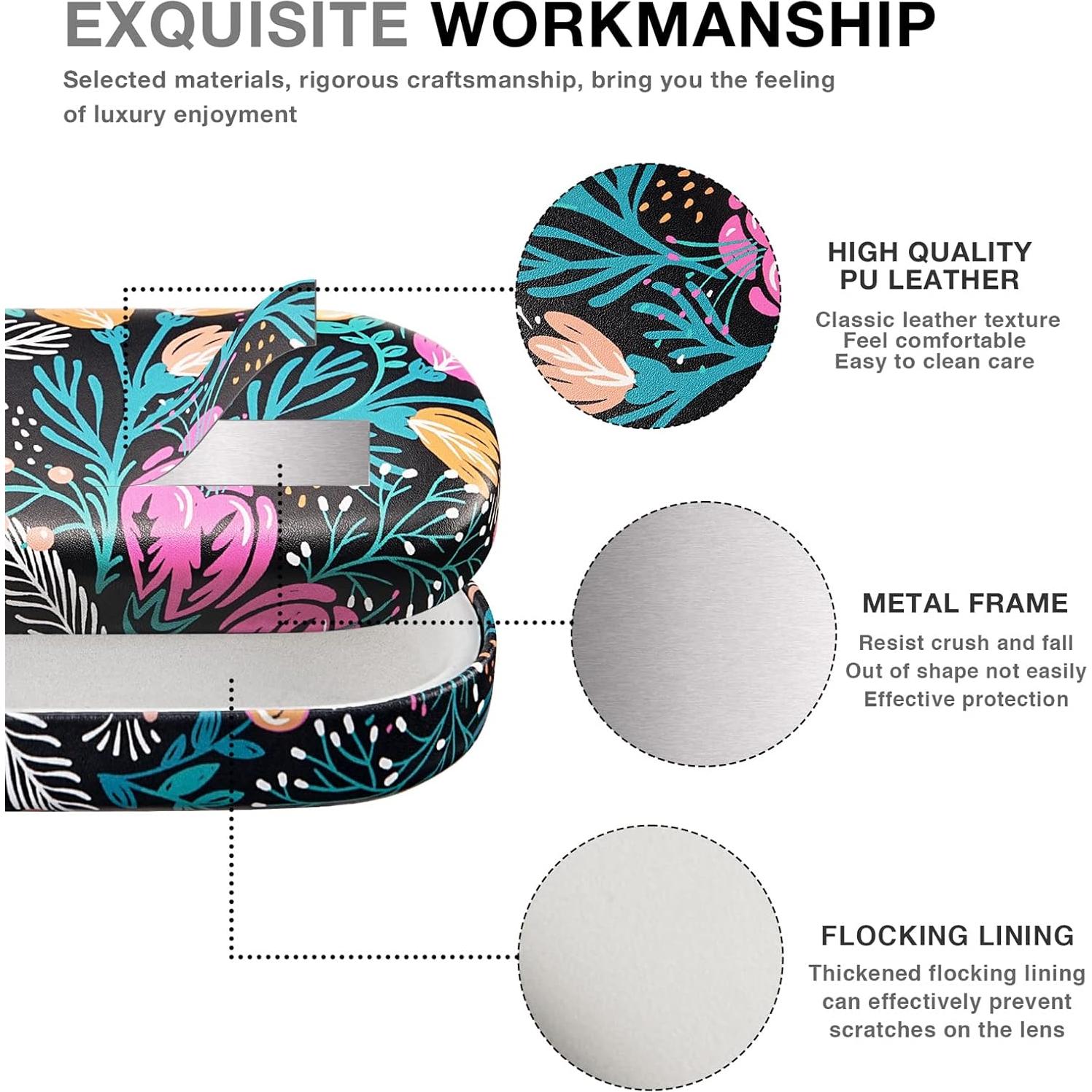 Molshine Funda Dura para Gafas de Sol Grande Tulip