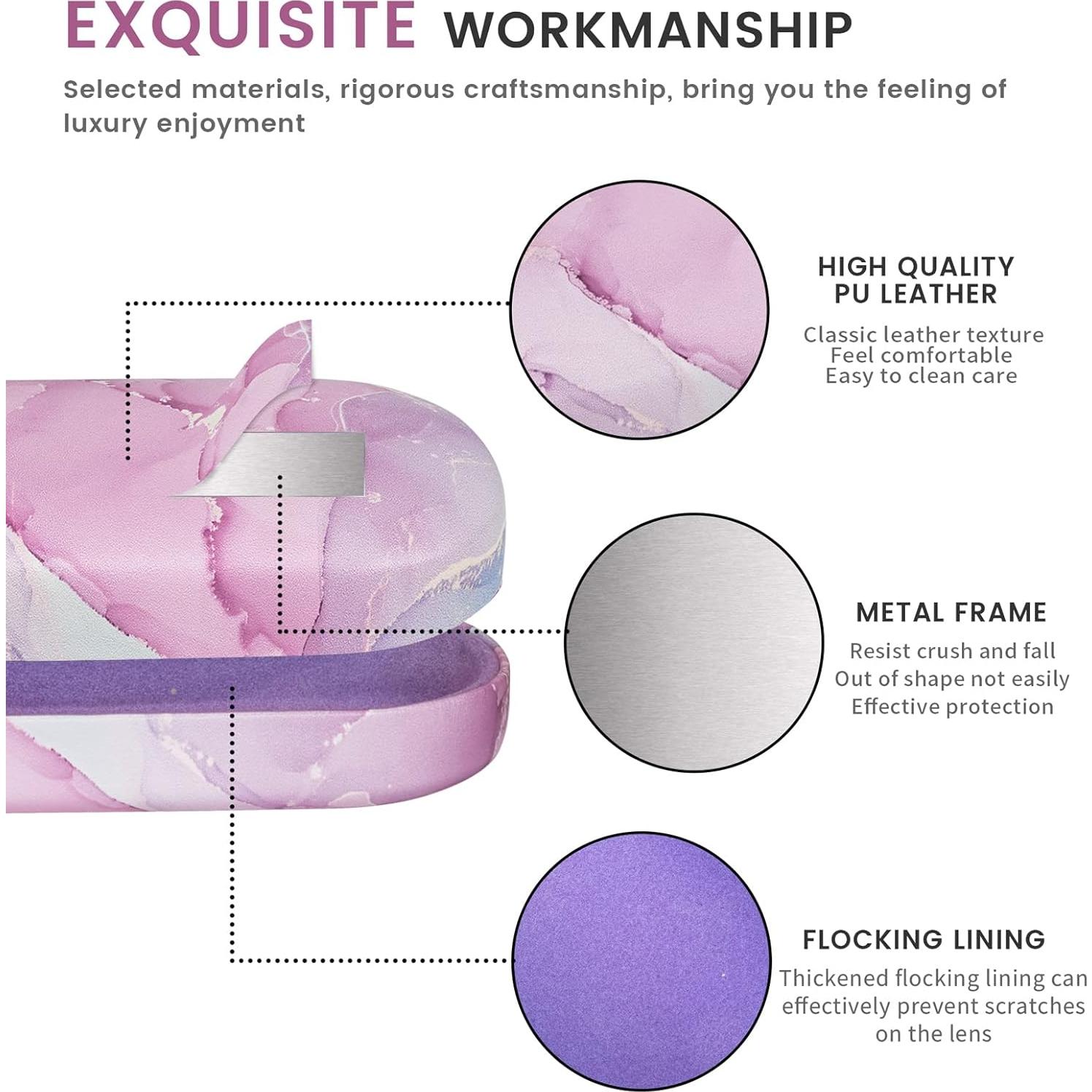 Molshine Funda Dura para Gafas de Sol Grande Lavanda