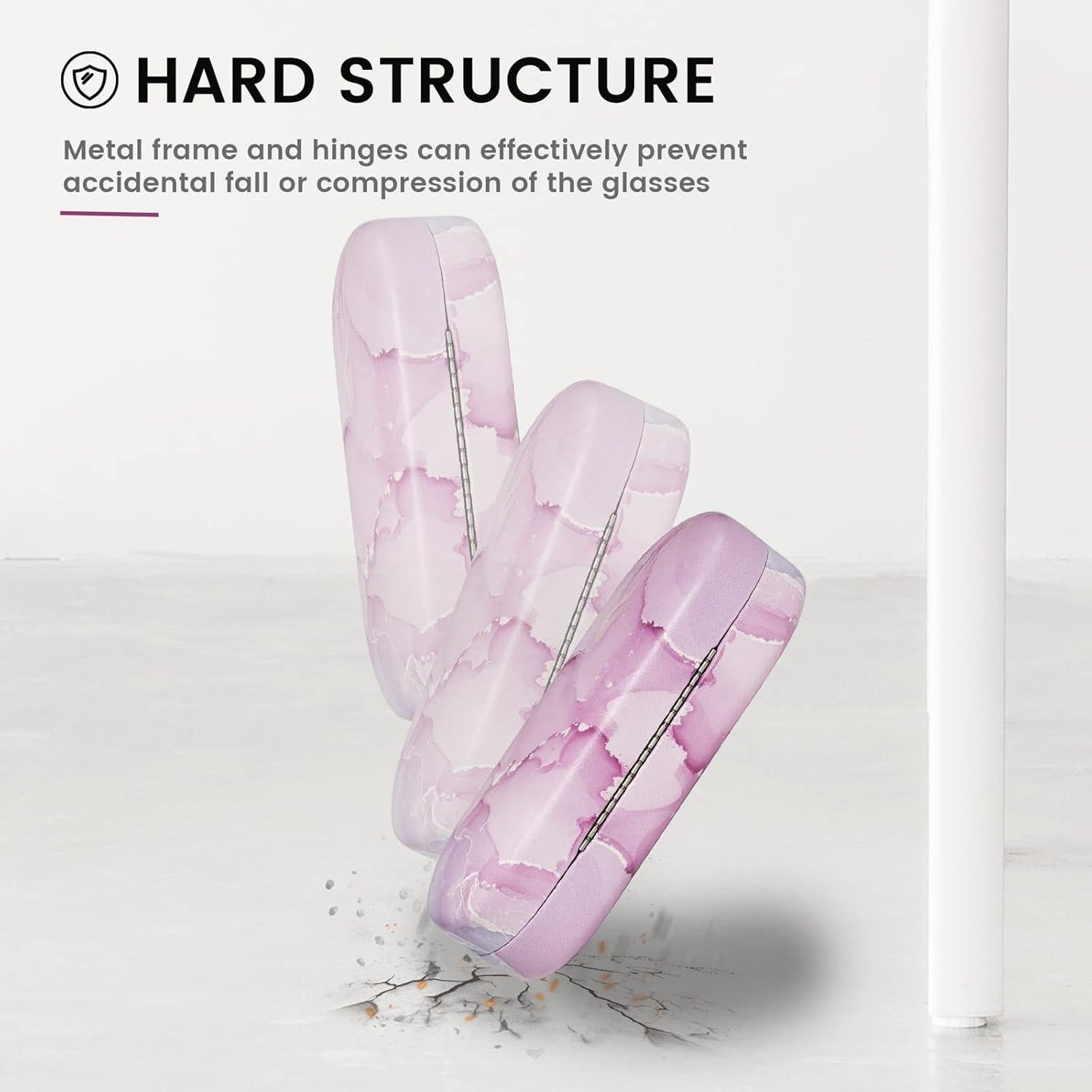 Molshine Funda Dura para Gafas de Sol Grande Lavanda