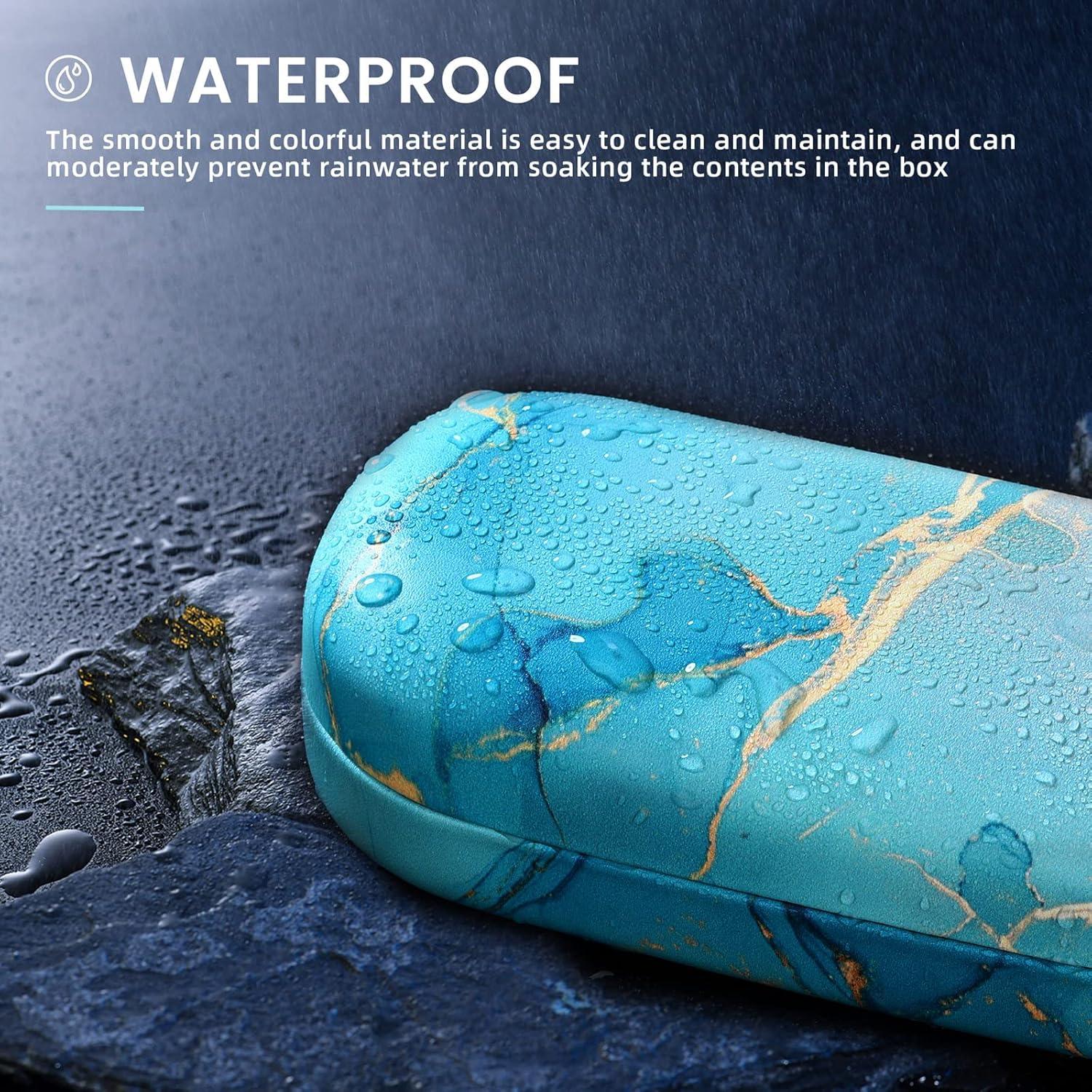 Molshine Funda Dura para Gafas de Sol Grande Cian