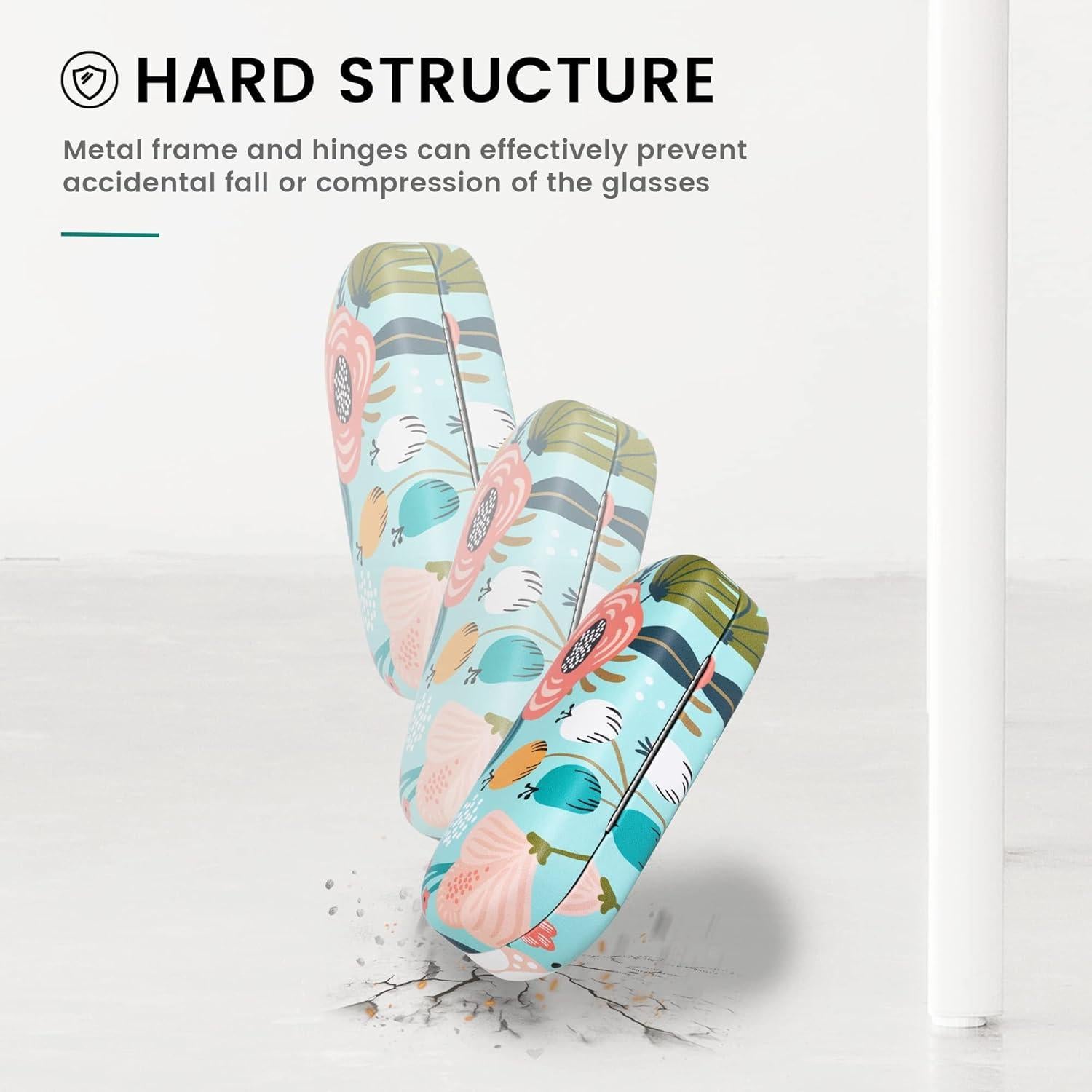 Molshine Funda Dura para Gafas de Sol Verde 15.6x7x4.1cm