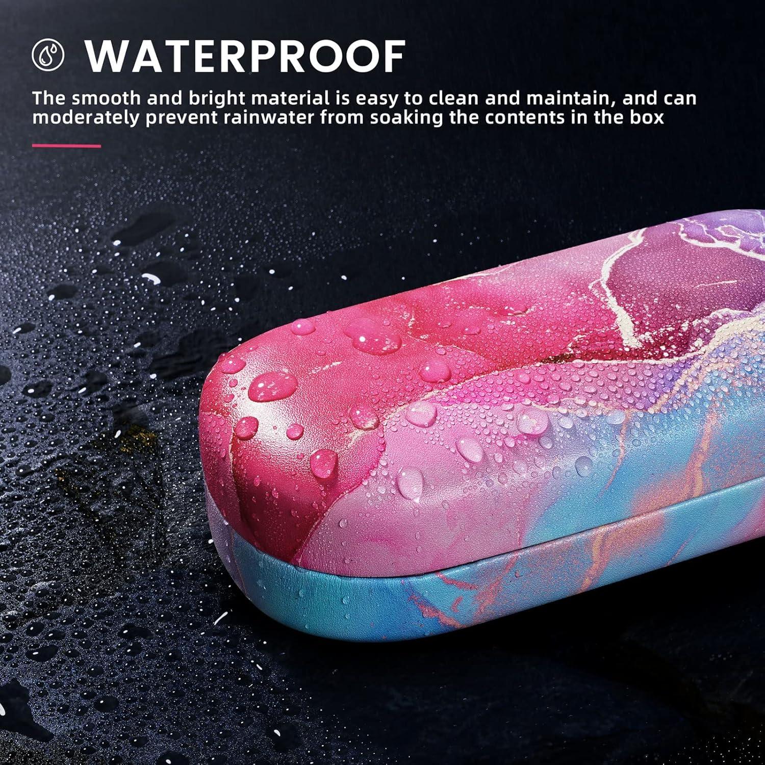 Molshine Funda Dura para Gafas de Sol Rosa 15.6x7x4.1cm