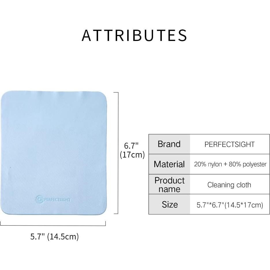 Paños de Limpieza Microfibra PERFECTSIGHT 6 Pzs 17x17 cm