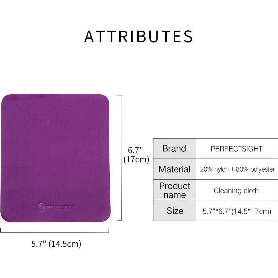 Paño de Microfibra PERFECTSIGHT 6 Piezas 14.5x17 cm