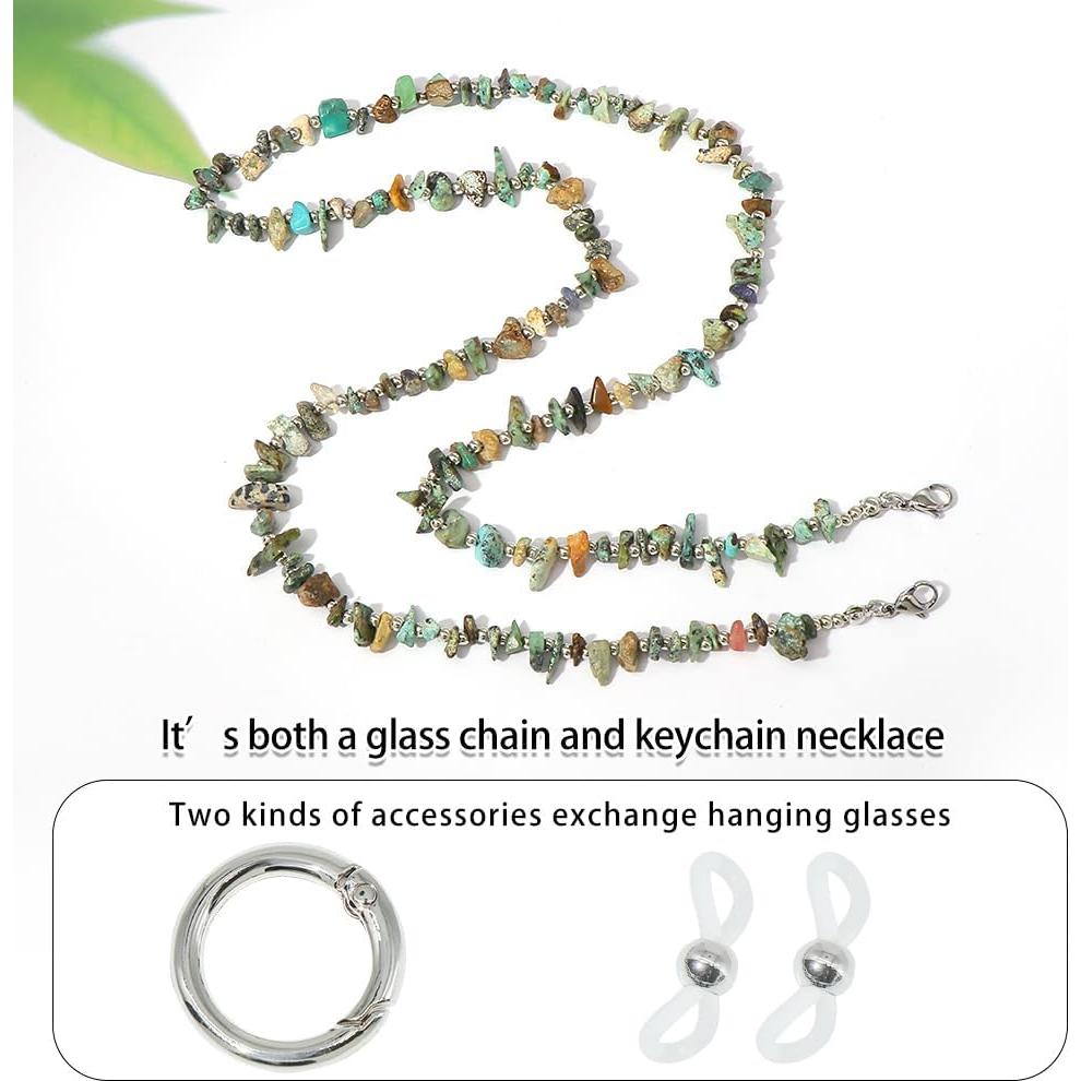 Cadena para Gafas LuReen con Soporte para Anillos 73.66 cm