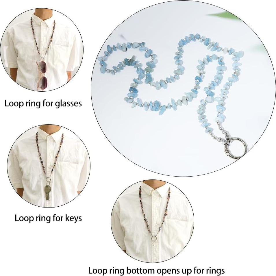 Cadena para Gafas LuReen con Soporte y Correa para Mujeres