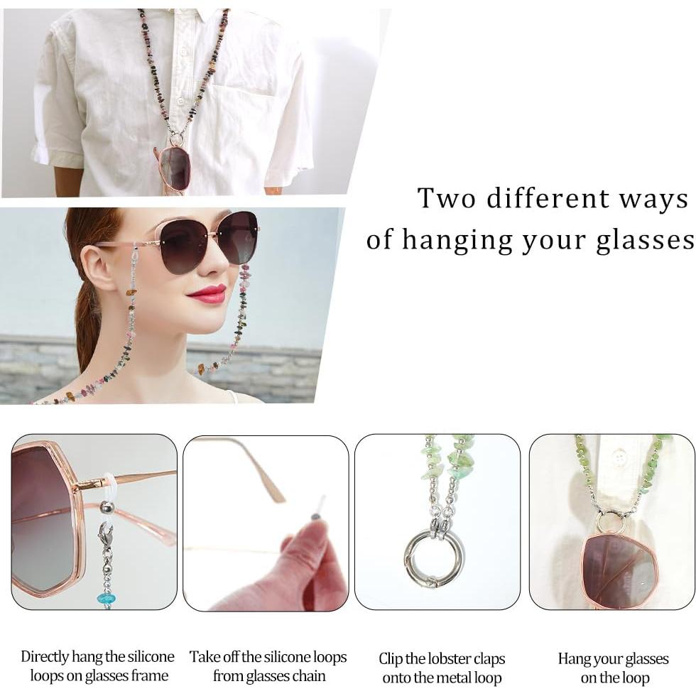 Cadena para Gafas LuReen con Soporte y Correa para Mujeres