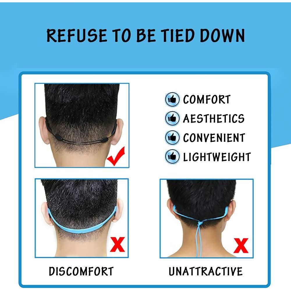 Paquete de 4 correas ajustables para gafas niños - Duraderas