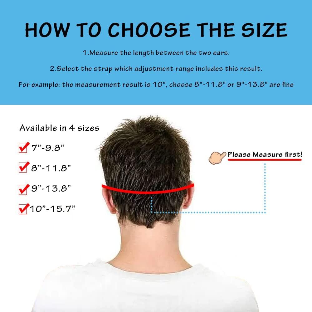 Paquete de 4 correas ajustables para gafas niños - Duraderas