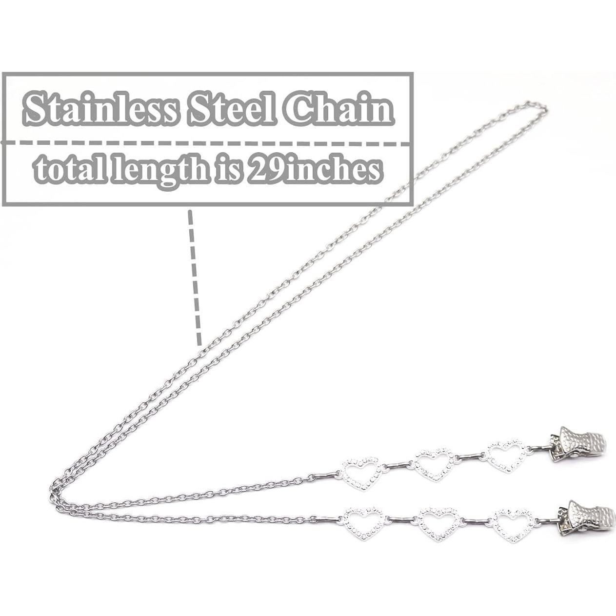 Soporte de cadena para gafas Ever Cute verde 73.7 cm