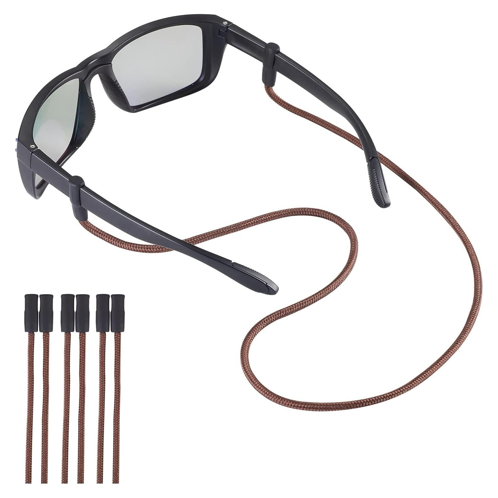 Correa para Gafas LVVFIT 3pcs Ajustable Silicona Marrón