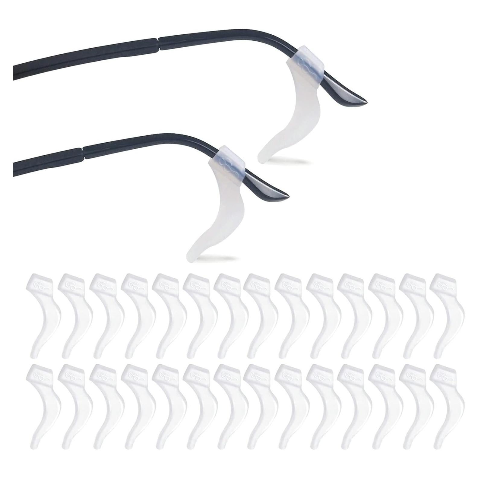 20 Pares Sujetadores Silicona Blanca Antideslizantes Gafas