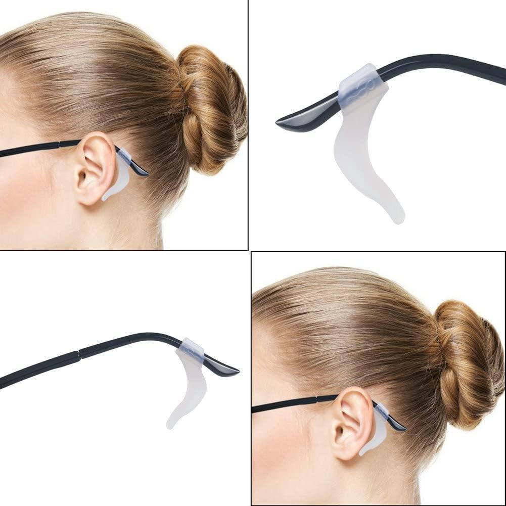 20 Pares Sujetadores Silicona Blanca Antideslizantes Gafas