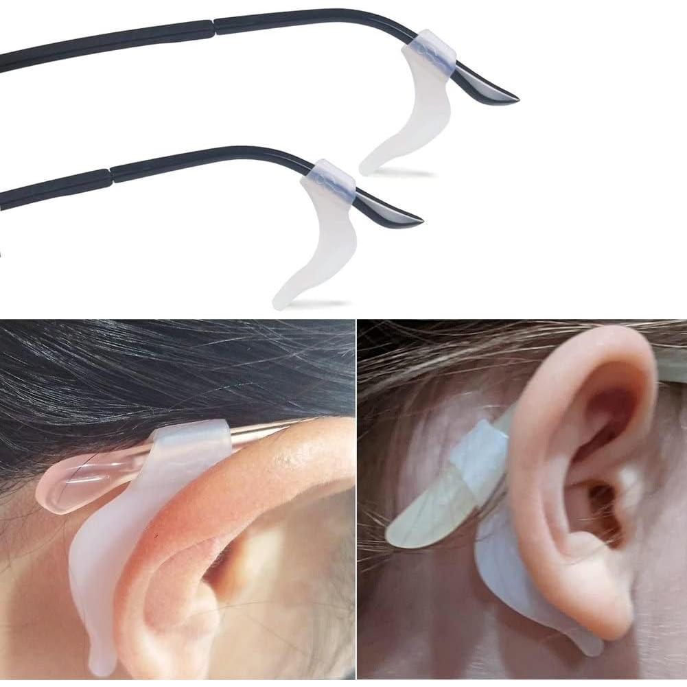 20 Pares Sujetadores Silicona Blanca Antideslizantes Gafas
