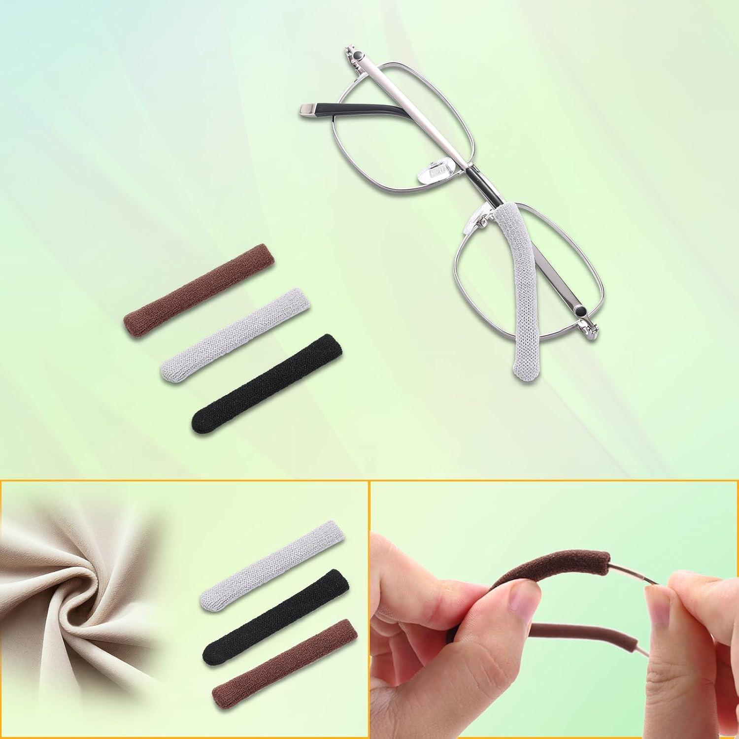 Mangas Antideslizantes para Gafas Literry - 3 Pares Negros