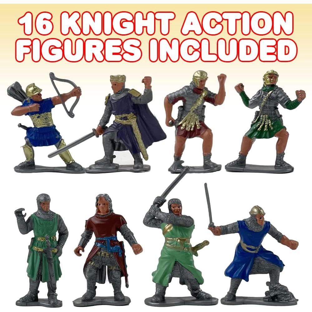 Figuras de Acción ArtCreativity Set 16 Caballeros 6,35 cm