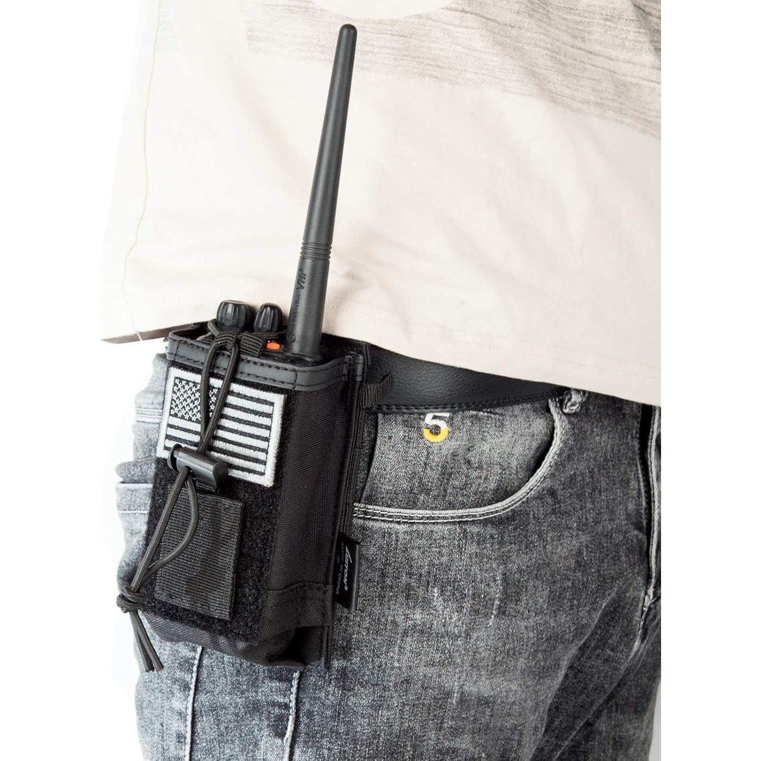 Funda de radio táctica LUITON con sistema Molle y ajuste