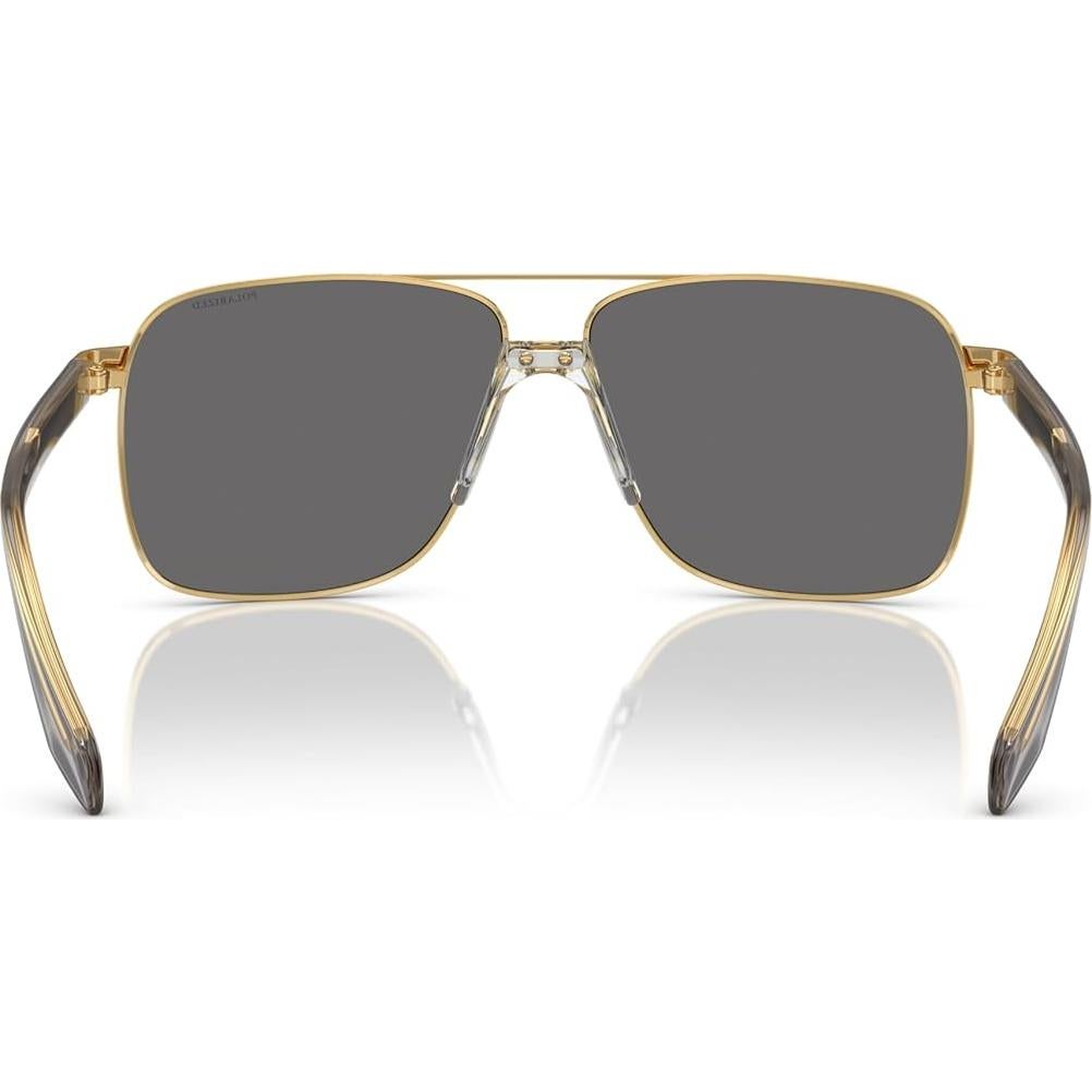 Gafas de sol Versace Hombre Marco Dorado 59mm Lentes Grises