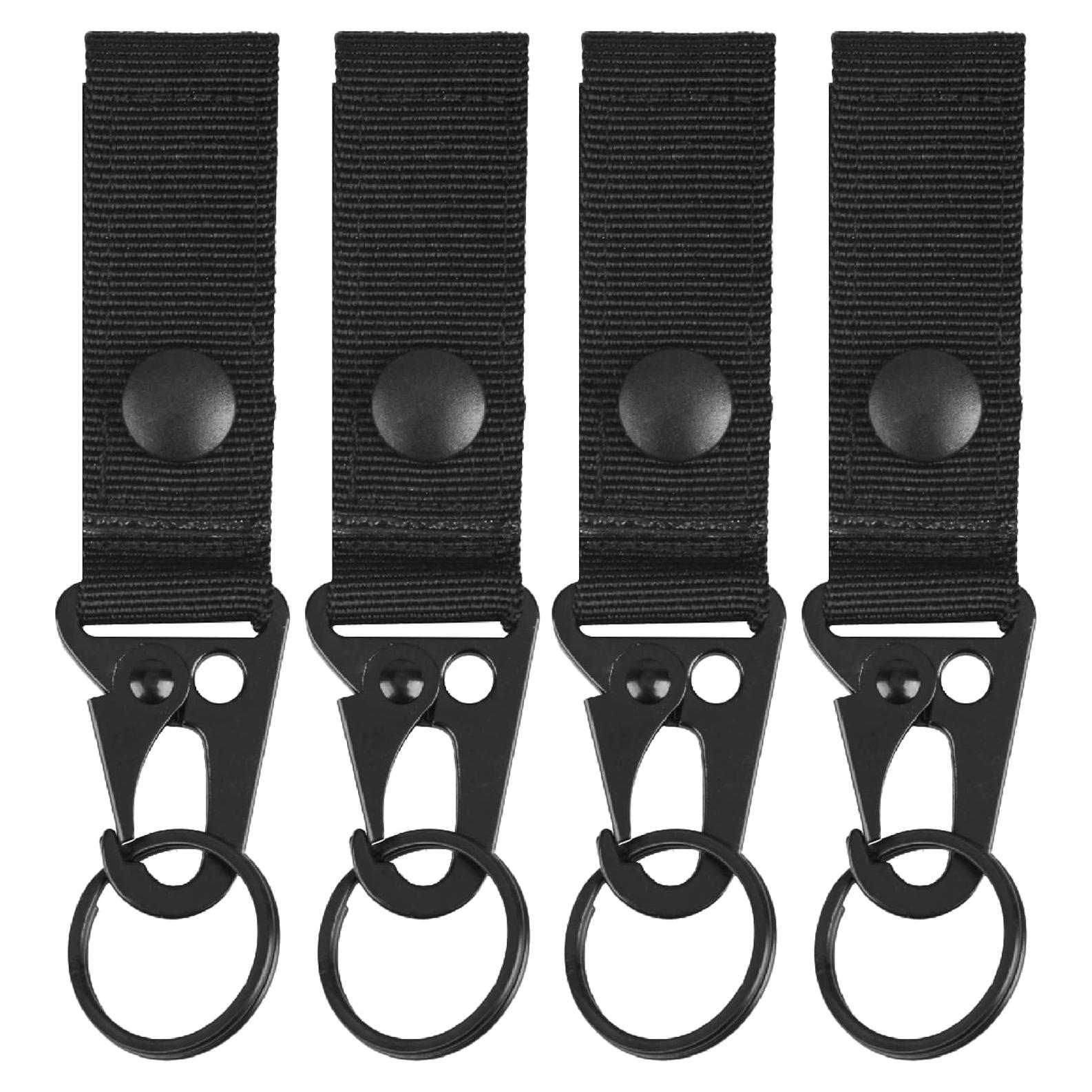 Cadena de Llavero Táctica Azarxis con Clip y Gancho 4 Pzas