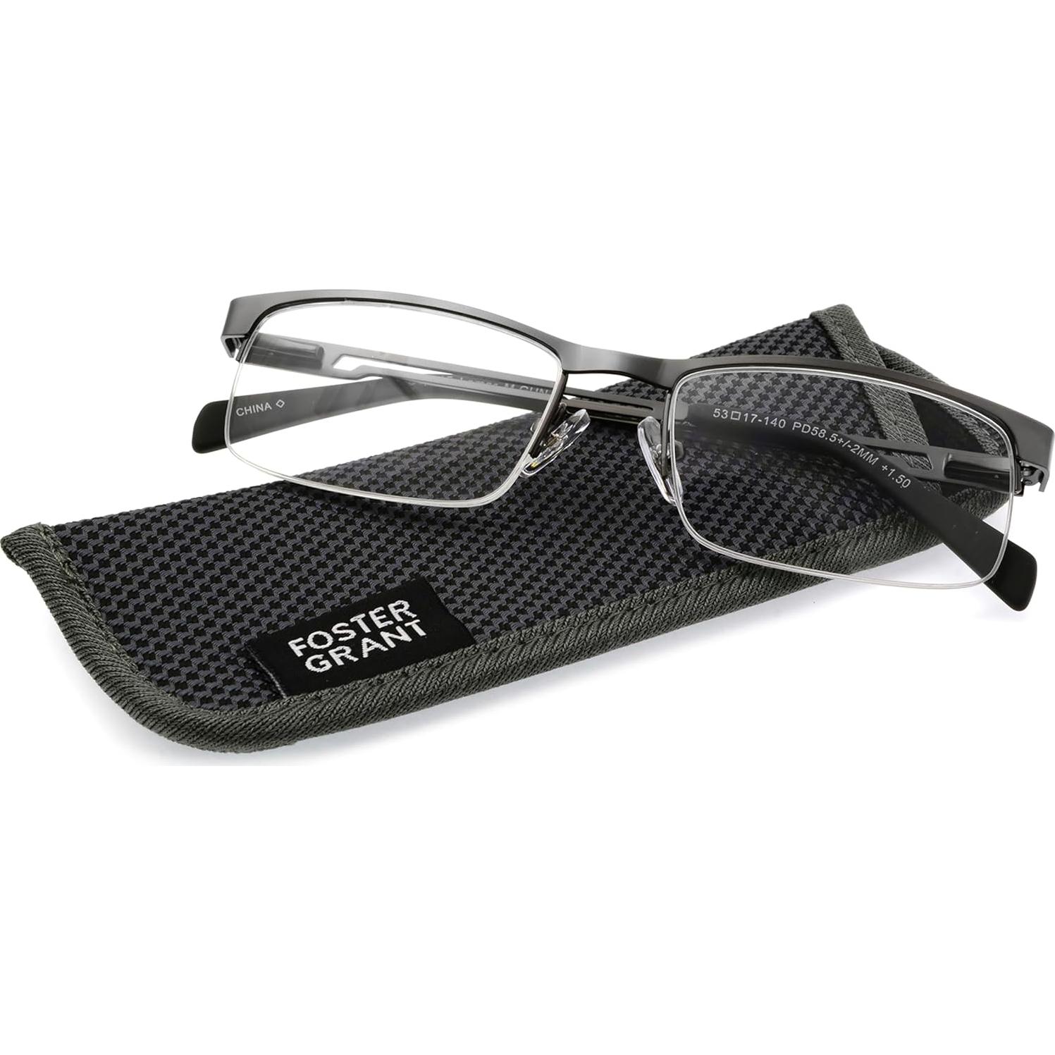 Gafas de lectura Lamar Foster Grant 1.5x Metal Gris