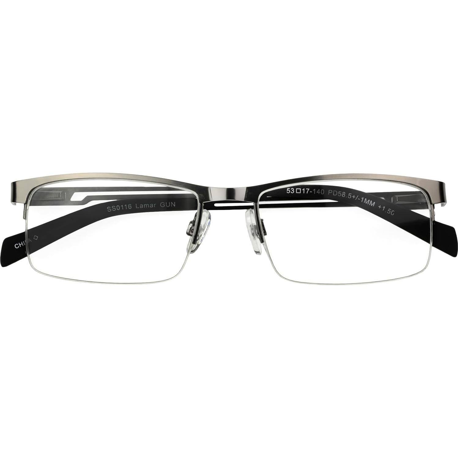 Gafas de lectura Lamar Foster Grant 1.5x Metal Gris