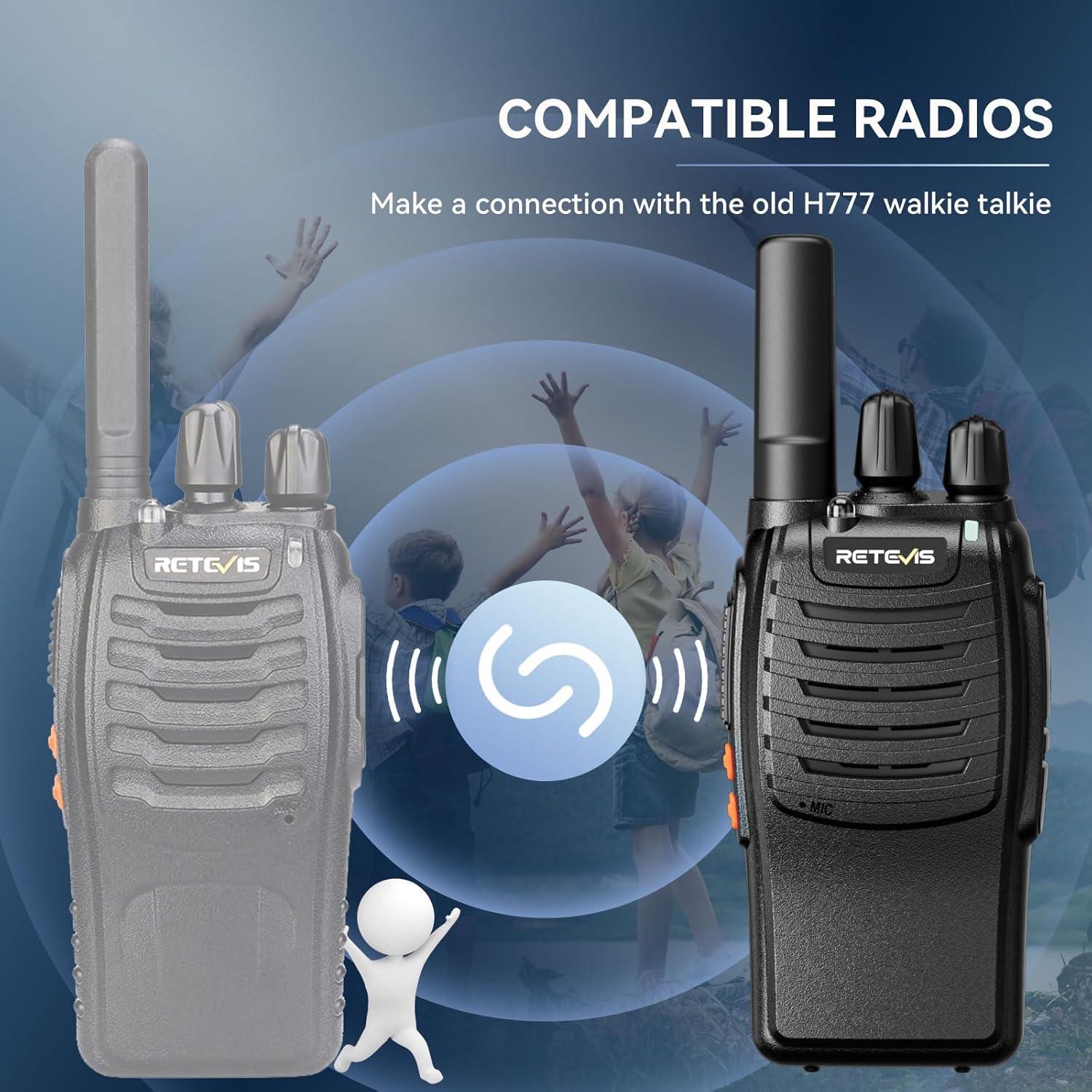 Walkie Talkies Retevis H-777 Recargables 2 Vías Largo Alcance