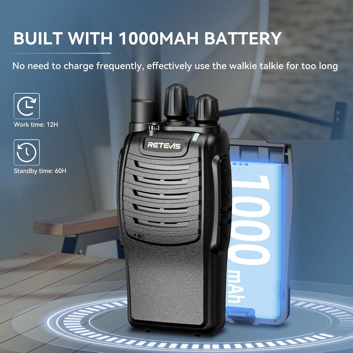 Walkie Talkies Retevis H-777 Recargables 2 Vías Largo Alcance