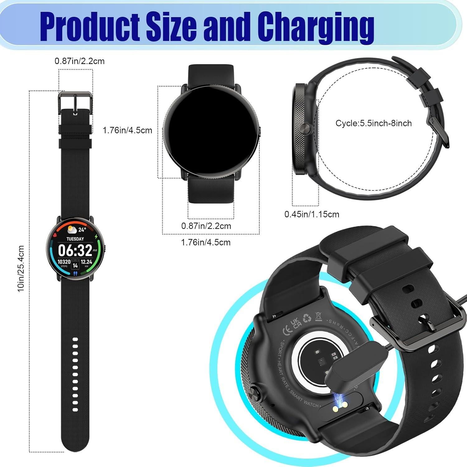 Reloj Inteligente GAODA GD61 1.43" AMOLED Impermeable IP68