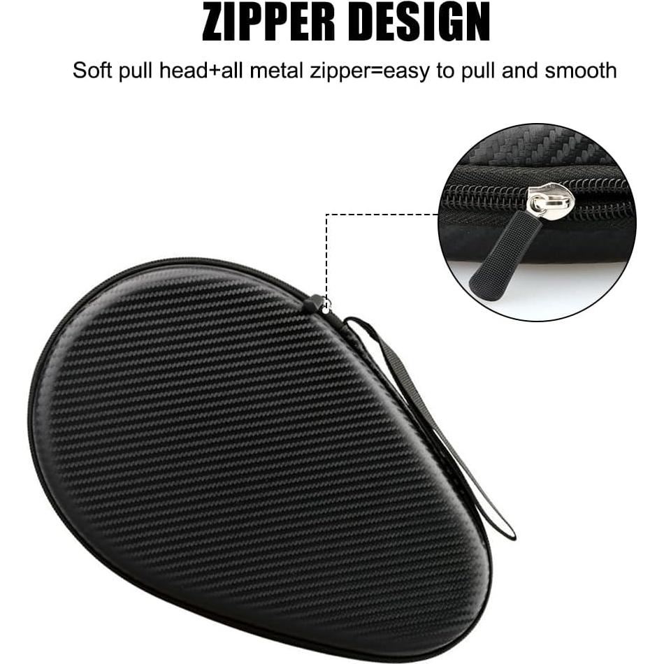 Funda Dura para Raquetas de Tenis de Mesa MiOYOOW - Almacenamiento 2 Raquetas