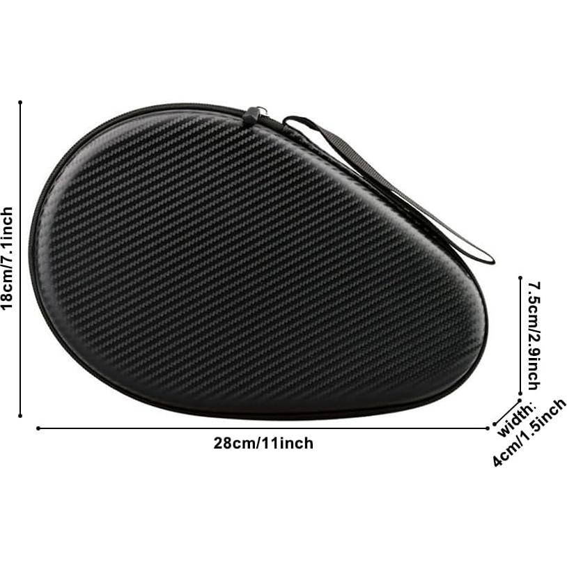 Funda Dura para Raquetas de Tenis de Mesa MiOYOOW - Almacenamiento 2 Raquetas