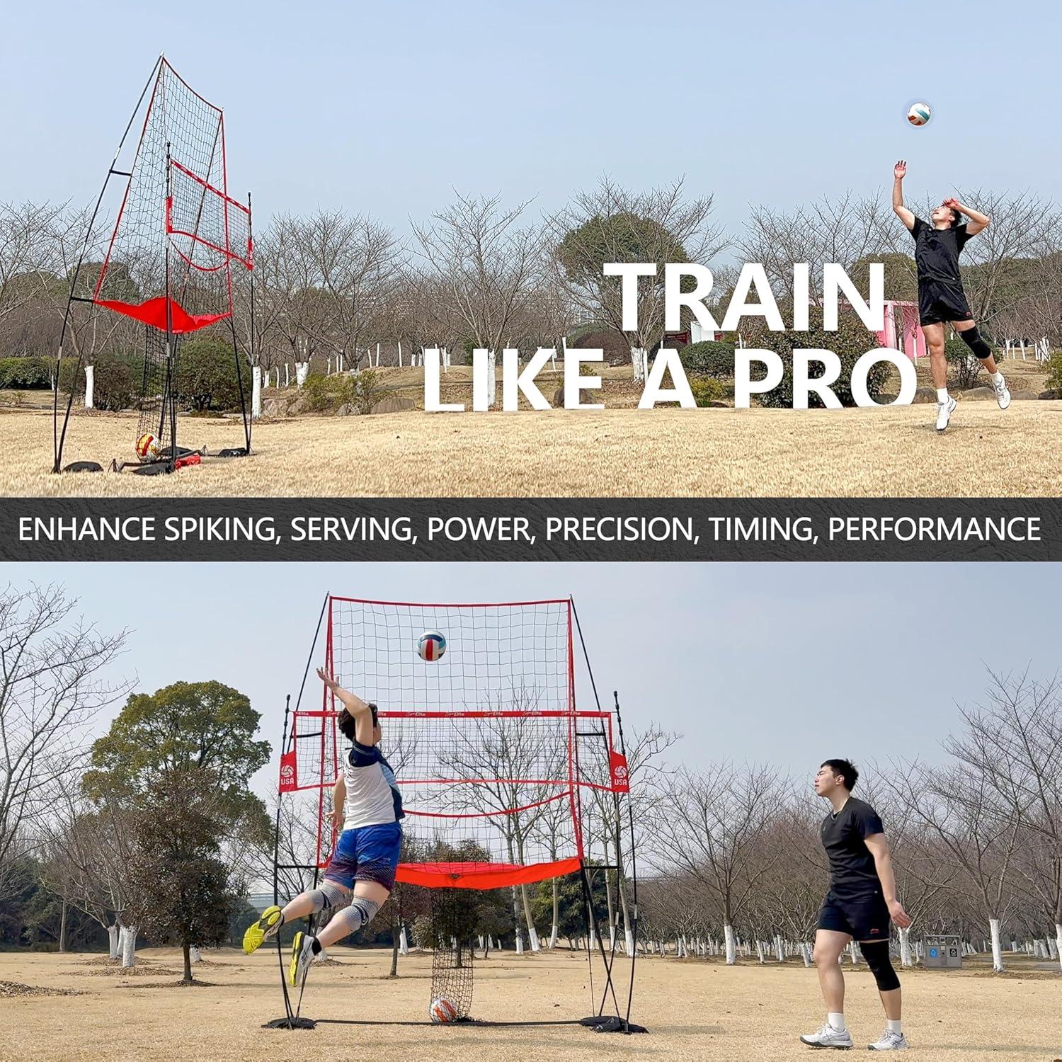 Estación de Red de Práctica de Voleibol JOLORLY 2.44m Ajustable