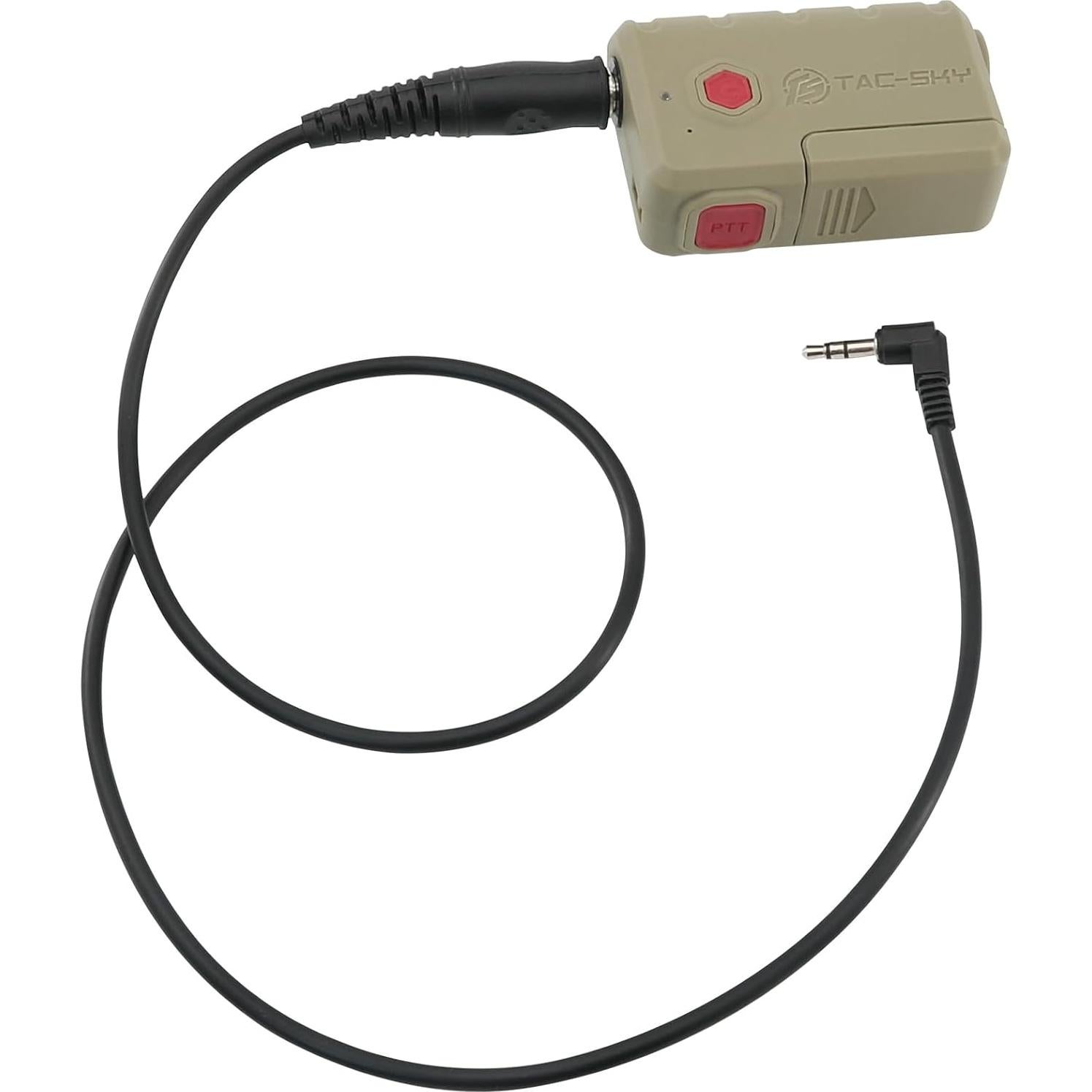 Extensión de Auriculares Tácticos TACGZGJSM U174 3.5mm Beige