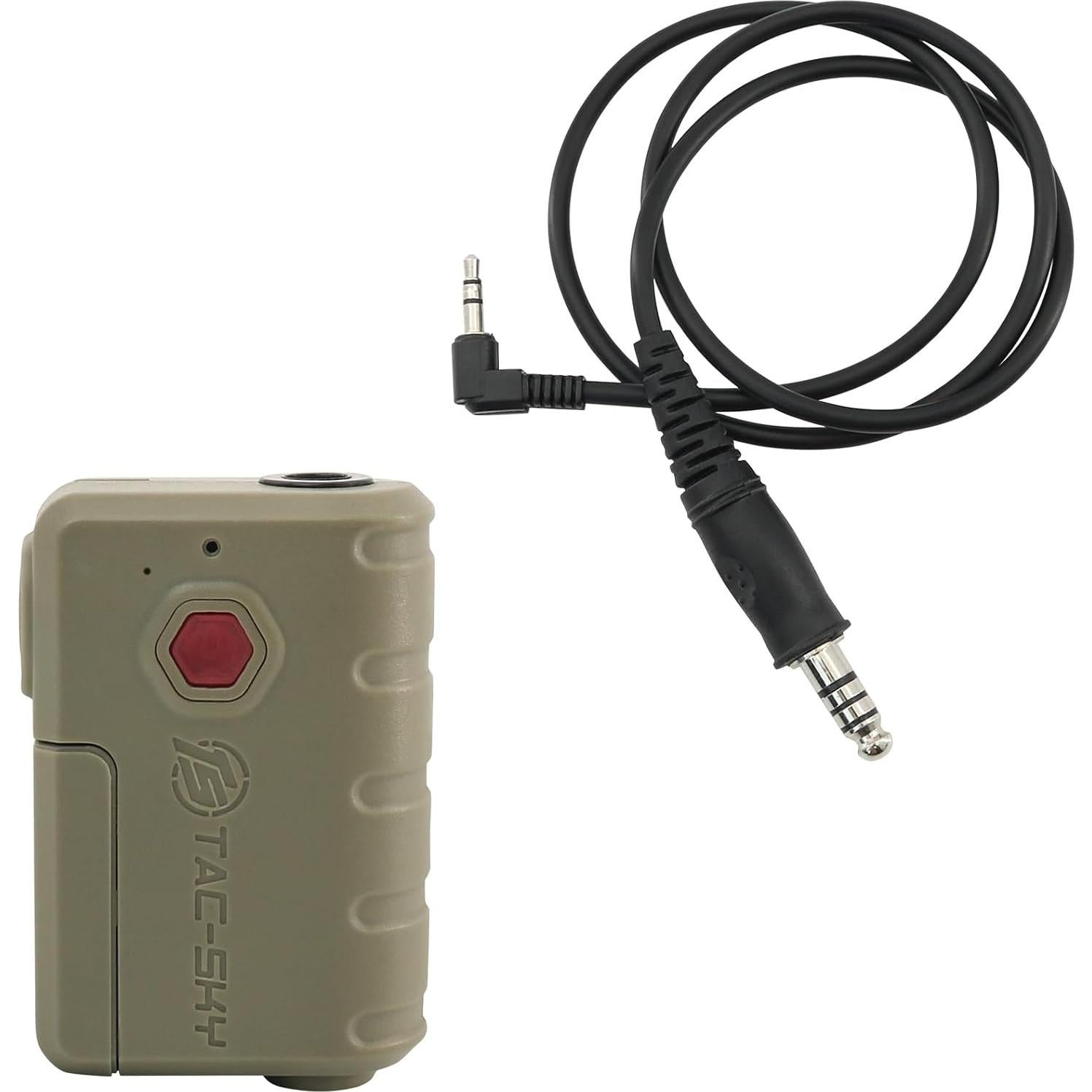 Extensión de Auriculares Tácticos TACGZGJSM U174 3.5mm Beige