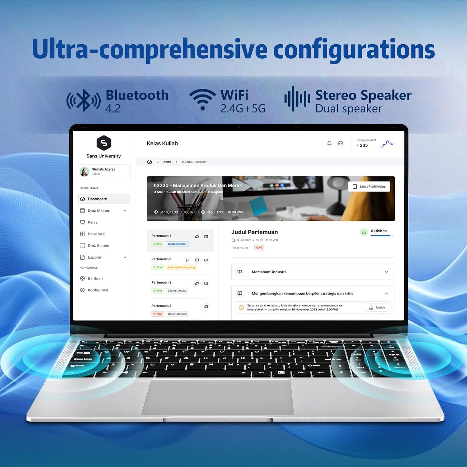 Laptop DUNHOO ECOBOOK 15.6" Full HD 8GB RAM 256GB SSD