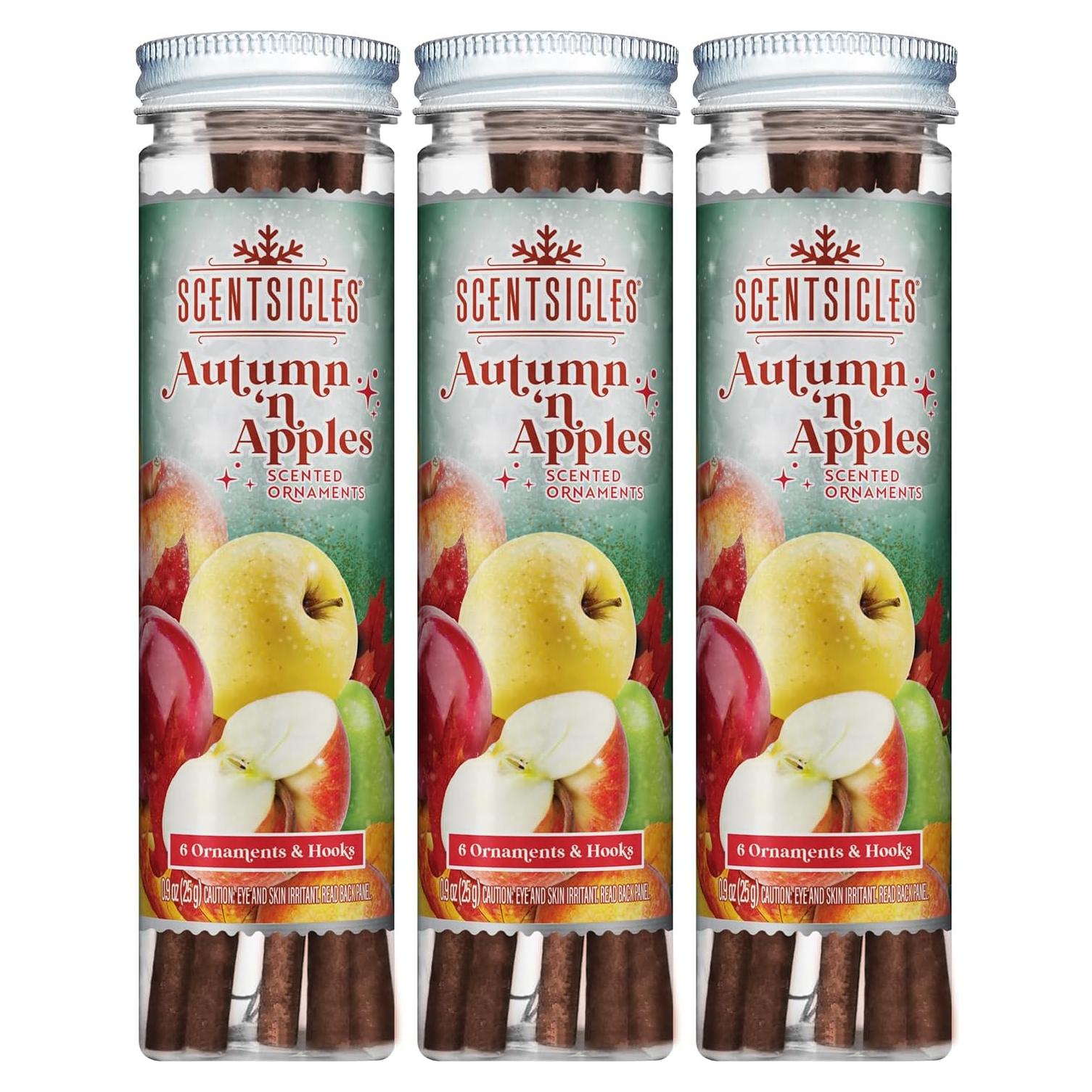 Palos Aromatizados Otoño y Manzanas Scentsicles - 18 Unidades