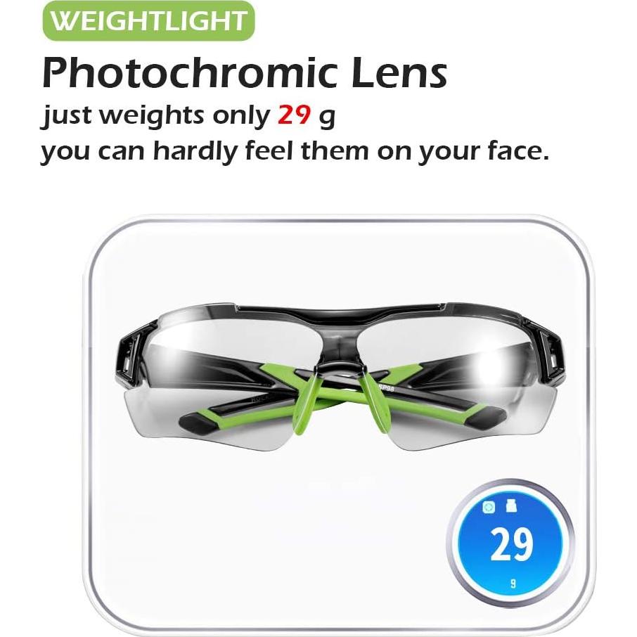 Gafas de sol fotocromáticas RockBros para ciclismo UV