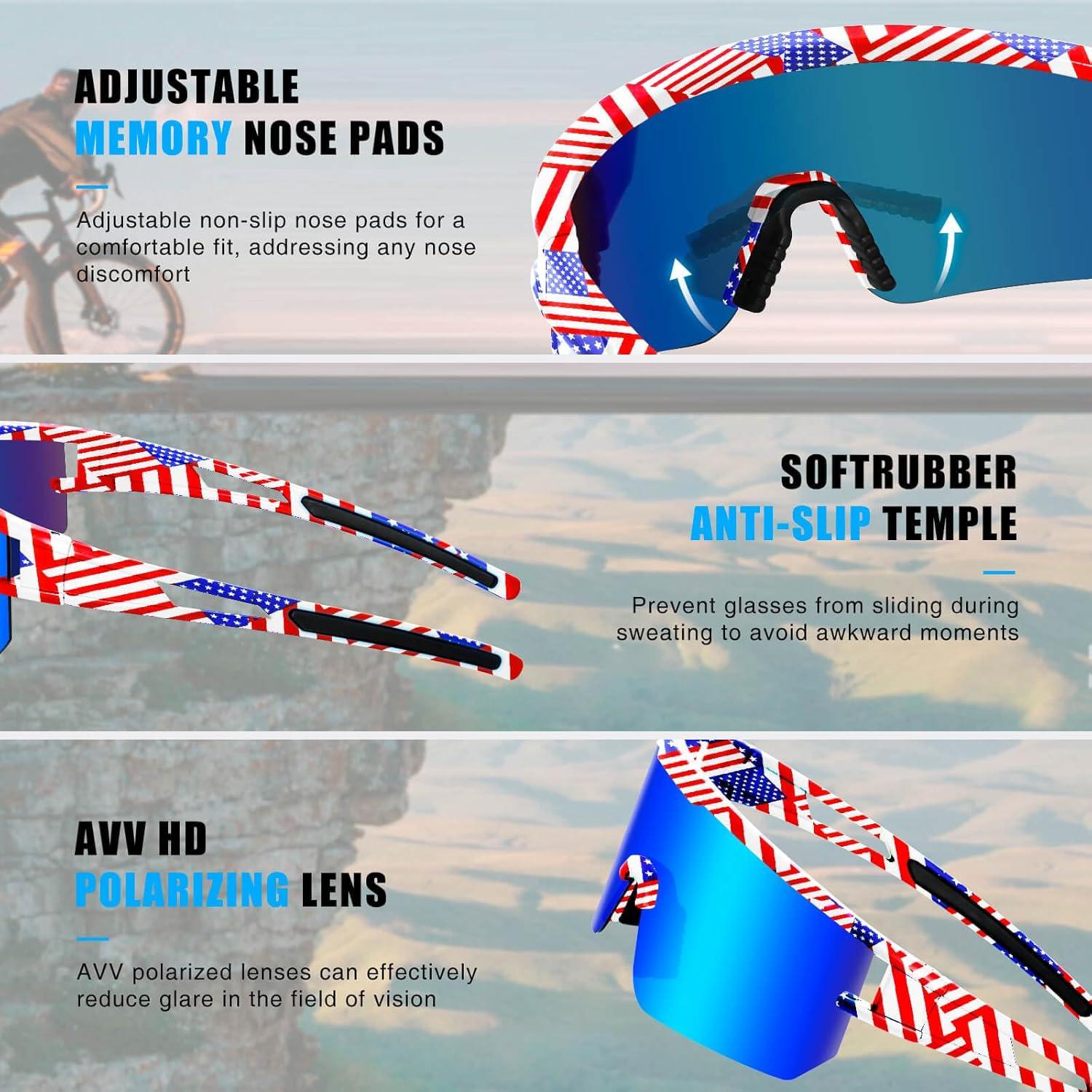 Gafas de sol AVV Baseball - Polarizadas UV400 para deportes