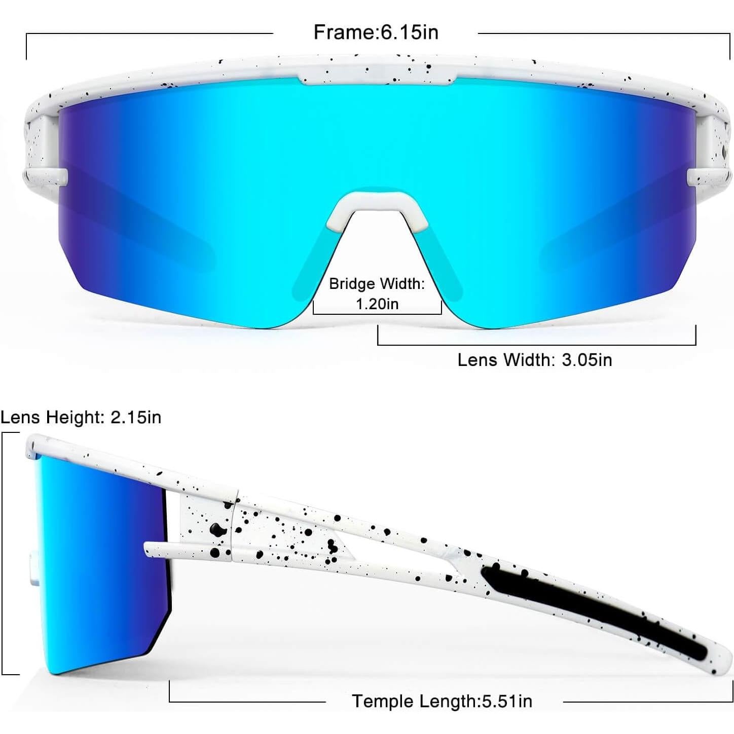 Gafas de sol AVV Baseball - Ciclismo UV400 para adultos
