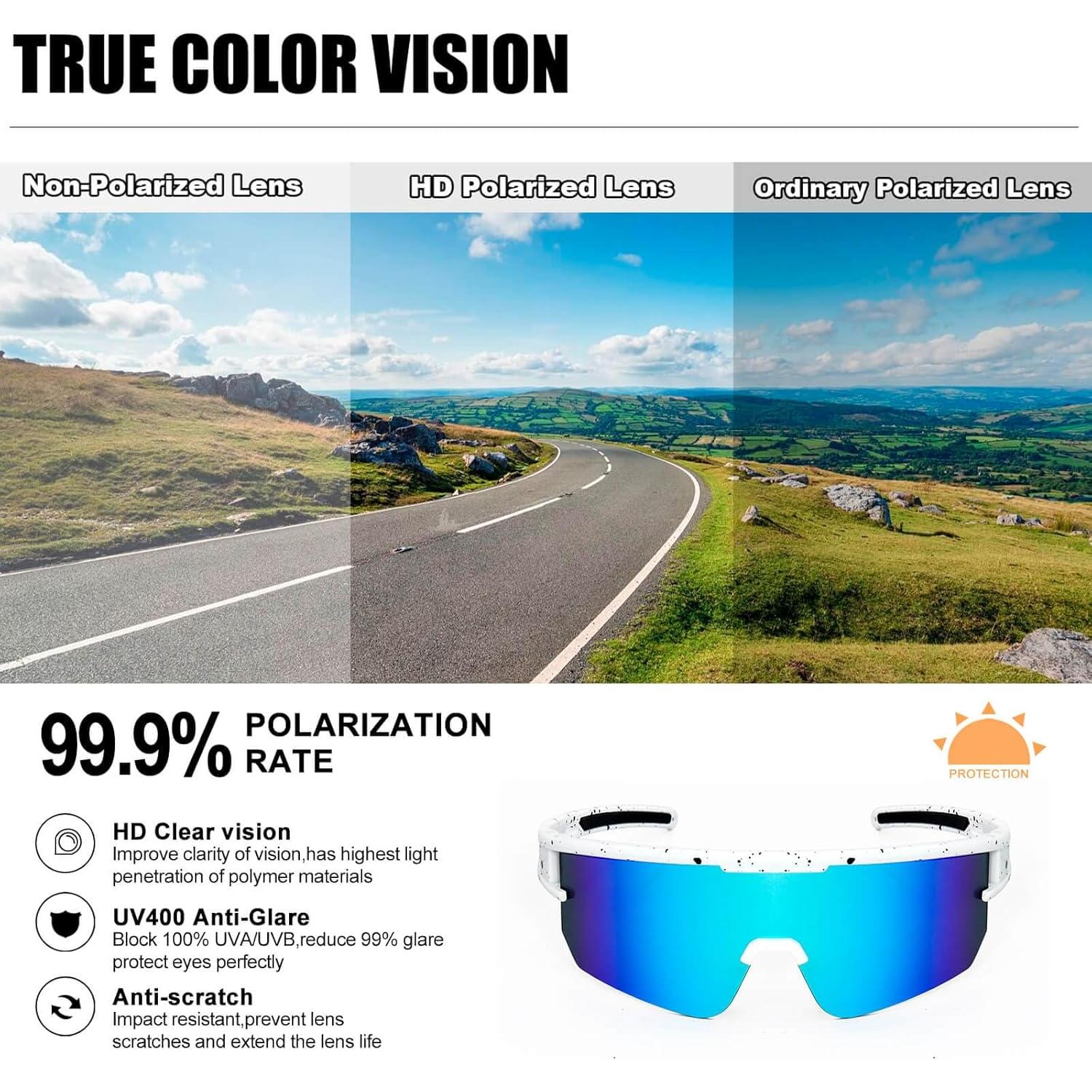 Gafas de sol AVV Baseball - Ciclismo UV400 para adultos