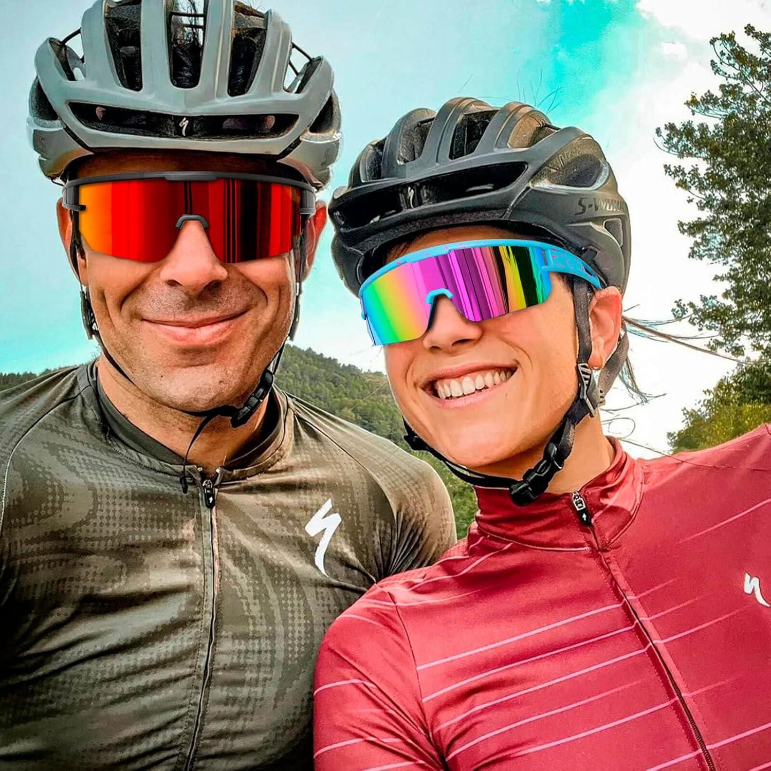 Gafas de sol AVV Baseball - Ciclismo UV400 Unisex Azul/Rosa