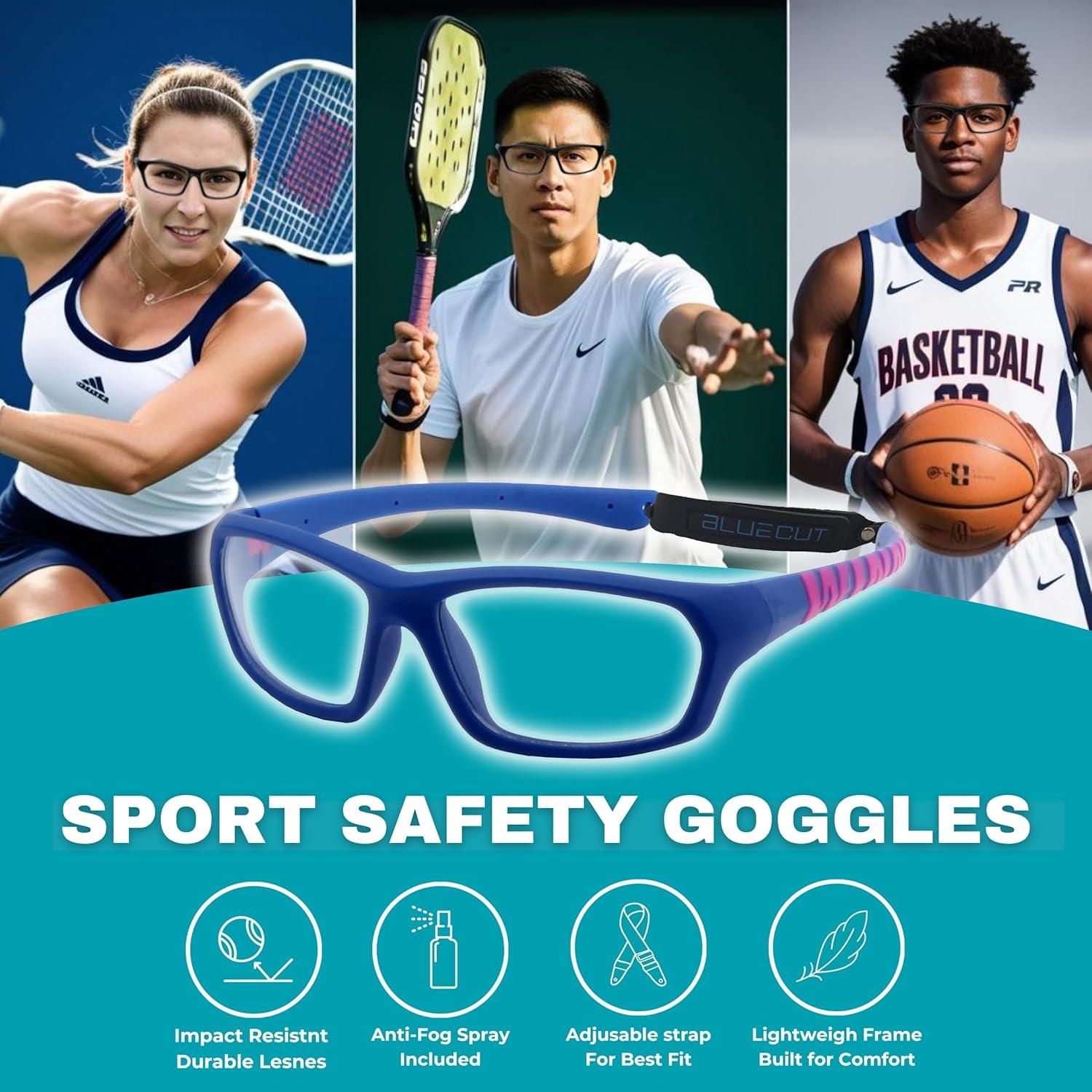 Gafas de Protección Deportiva Blue Cut Antivaho Unisex