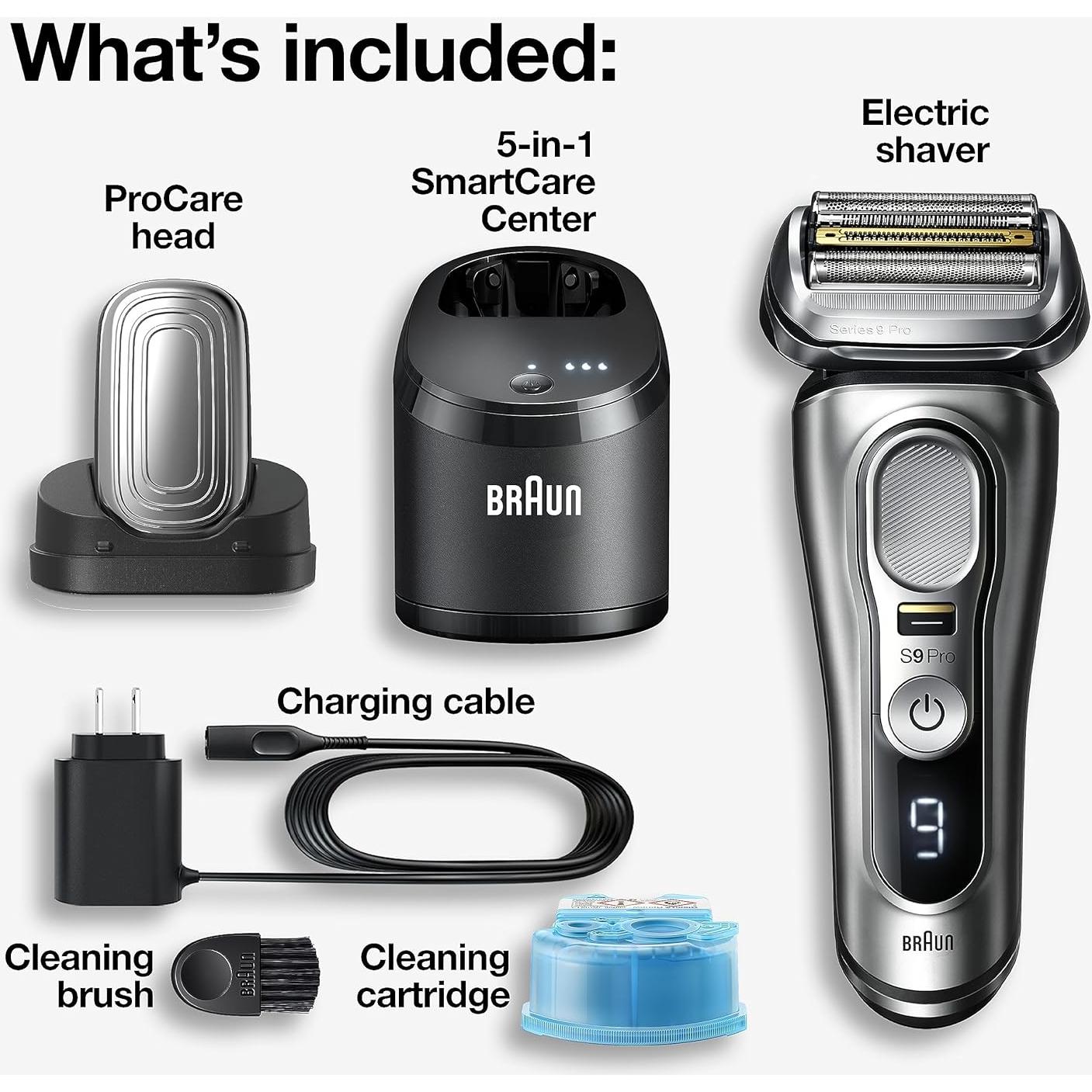 Afeitadora Eléctrica Braun Series 9 Pro 9487cc Húmeda y Seca