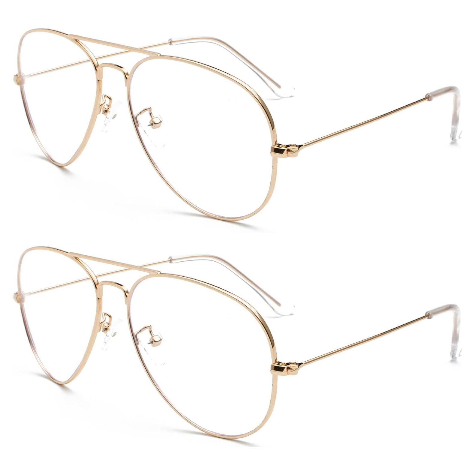 Gafas de Aviador EYLRIM con Lentes Anti Luz Azul - Unisex