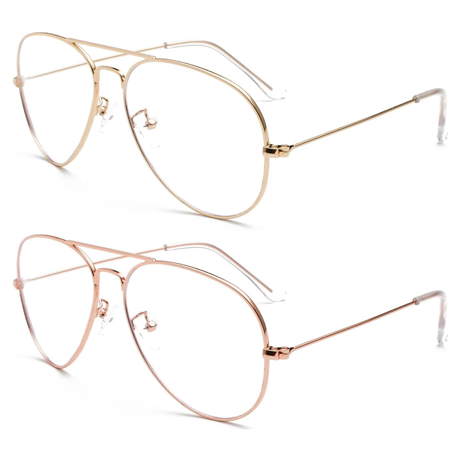 Gafas de Aviador EYLRIM con Lentes Anti Luz Azul - Unisex