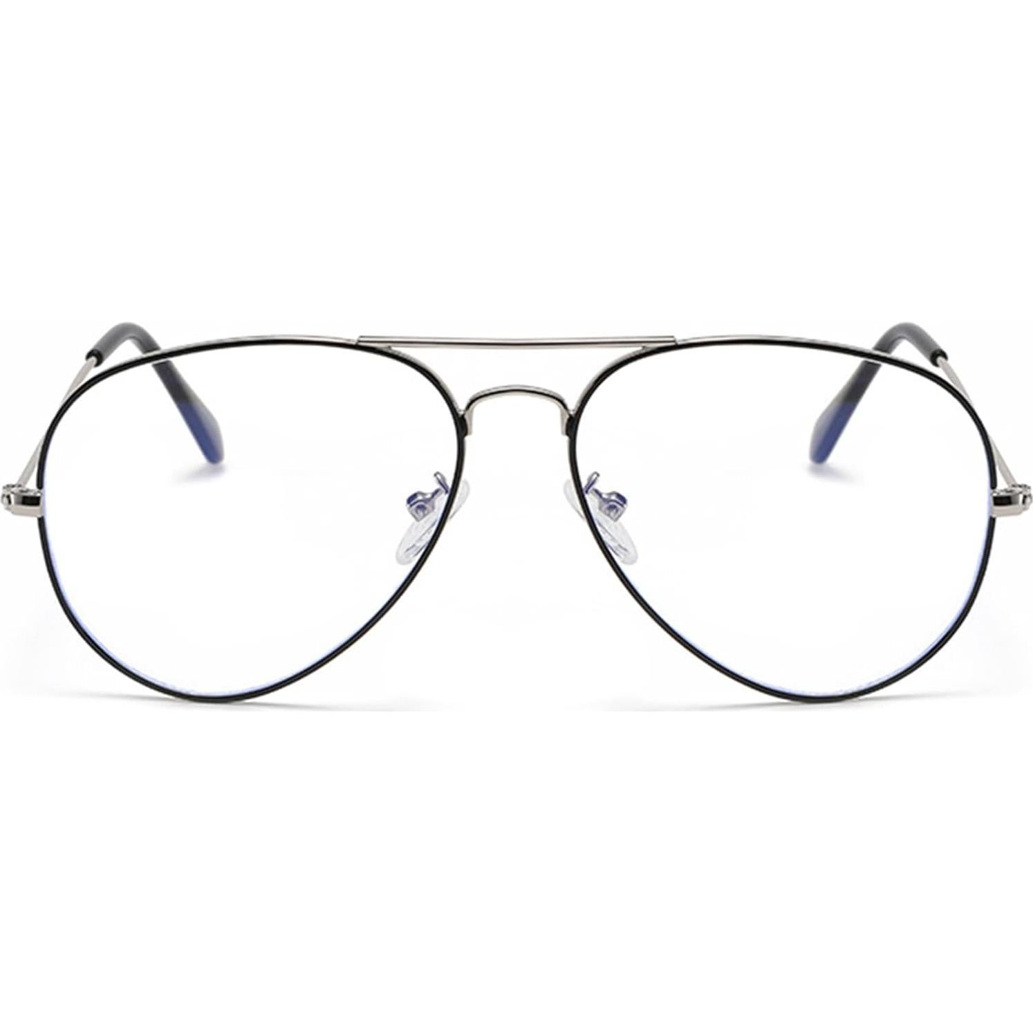 Gafas Aviador EYLRIM Anti Luz Azul Metal 58mm Unisex