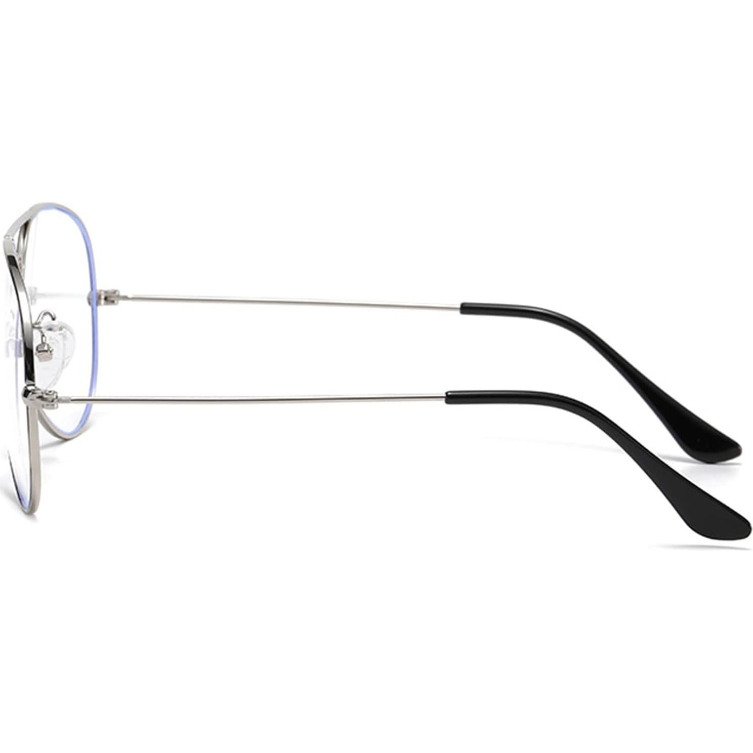 Gafas Aviador EYLRIM Anti Luz Azul Metal 58mm Unisex